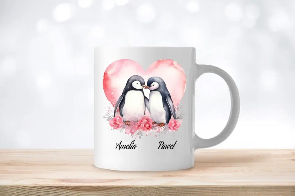 Kubek dla par - Zakochane zwierzaki