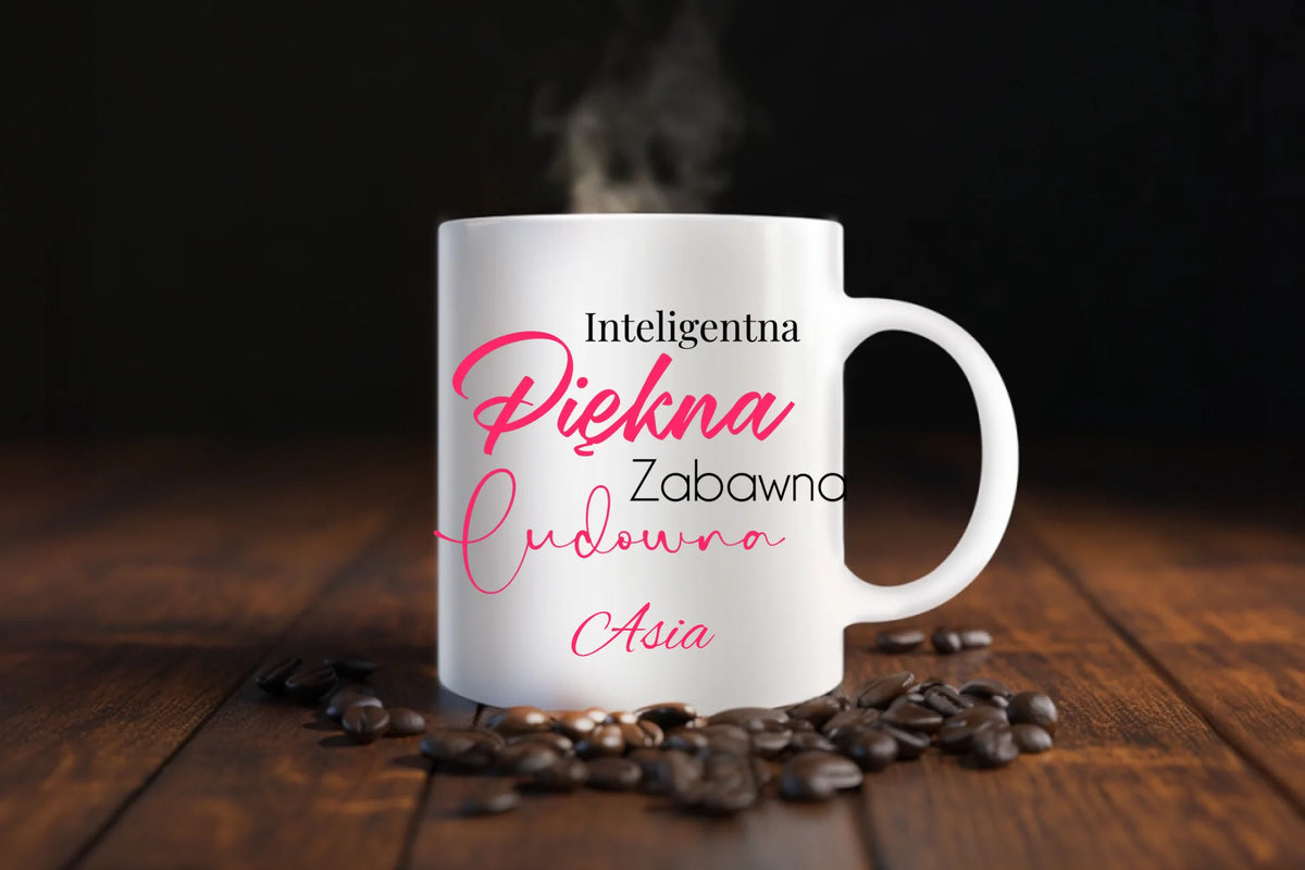 Kubek na Dzień Kobiet - Inteligenta i Piękna